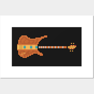 Pixel Lemmy Bass Guitar Posters and Art